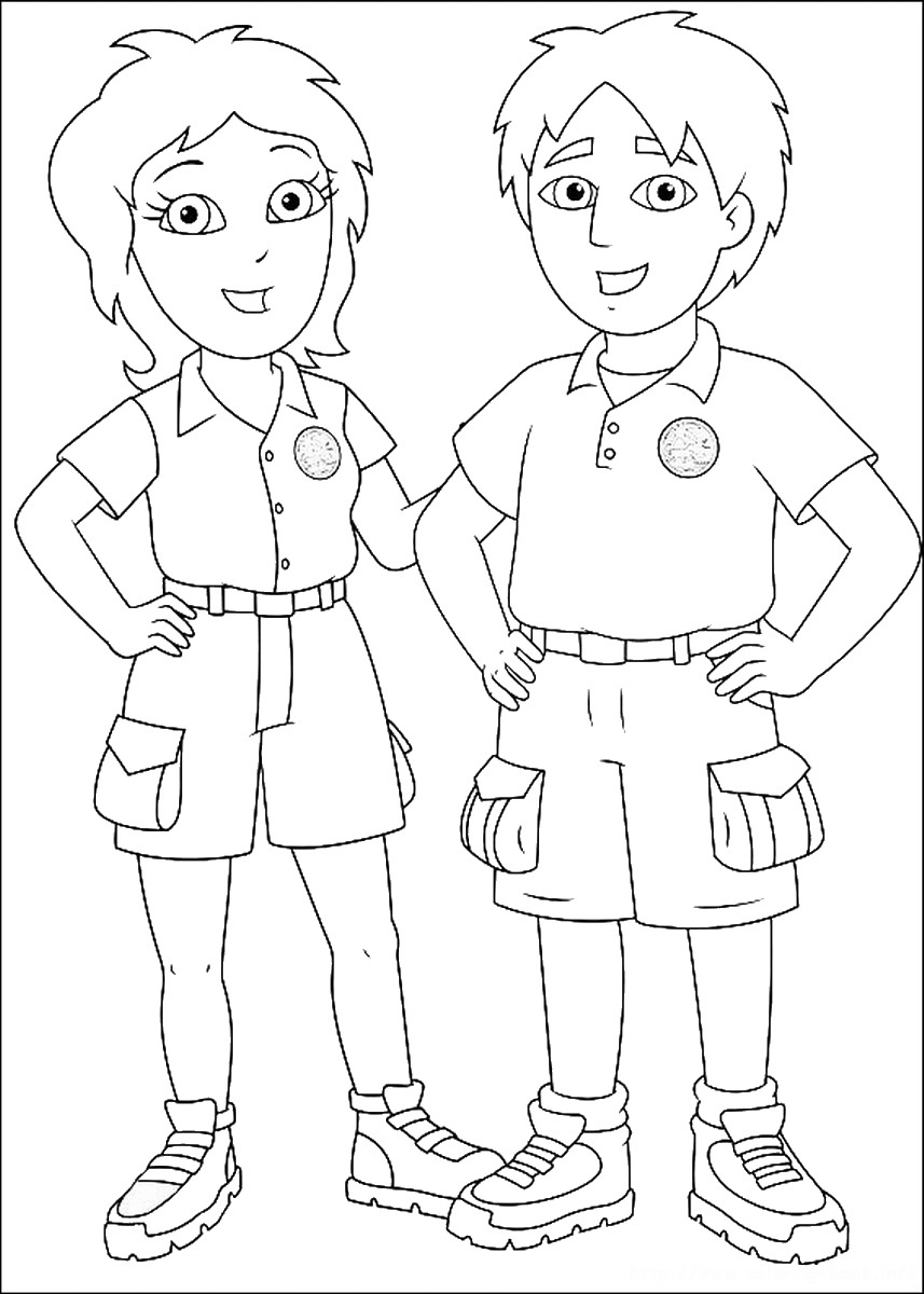 857x1200 Go Diego Go Coloring Pages