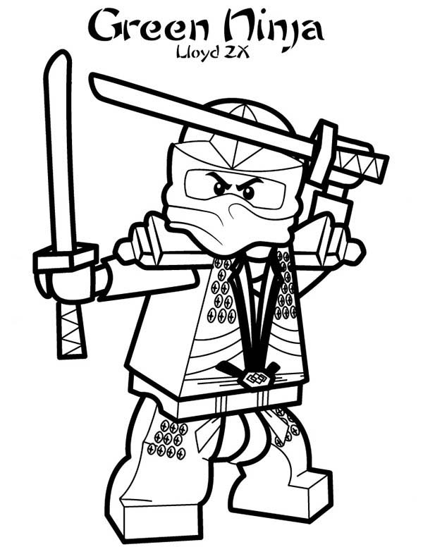 600x776 Lego Ninja Go Lloyd The Green Zx Coloring Pages Batch Coloring