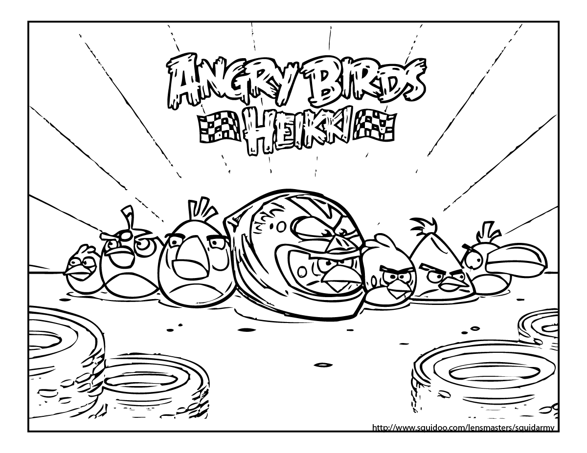 1200x927 Angry Birds Go Karts Coloring Pages Bgcentrum