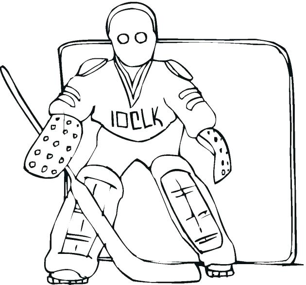 630x587 Hockey Goalie Coloring Pages Hockey Coloring Page Coloring Page