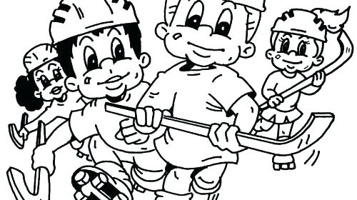 500x280 Coloring Pages Hockey Hockey Goalie Coloring Pages Coloring Pages