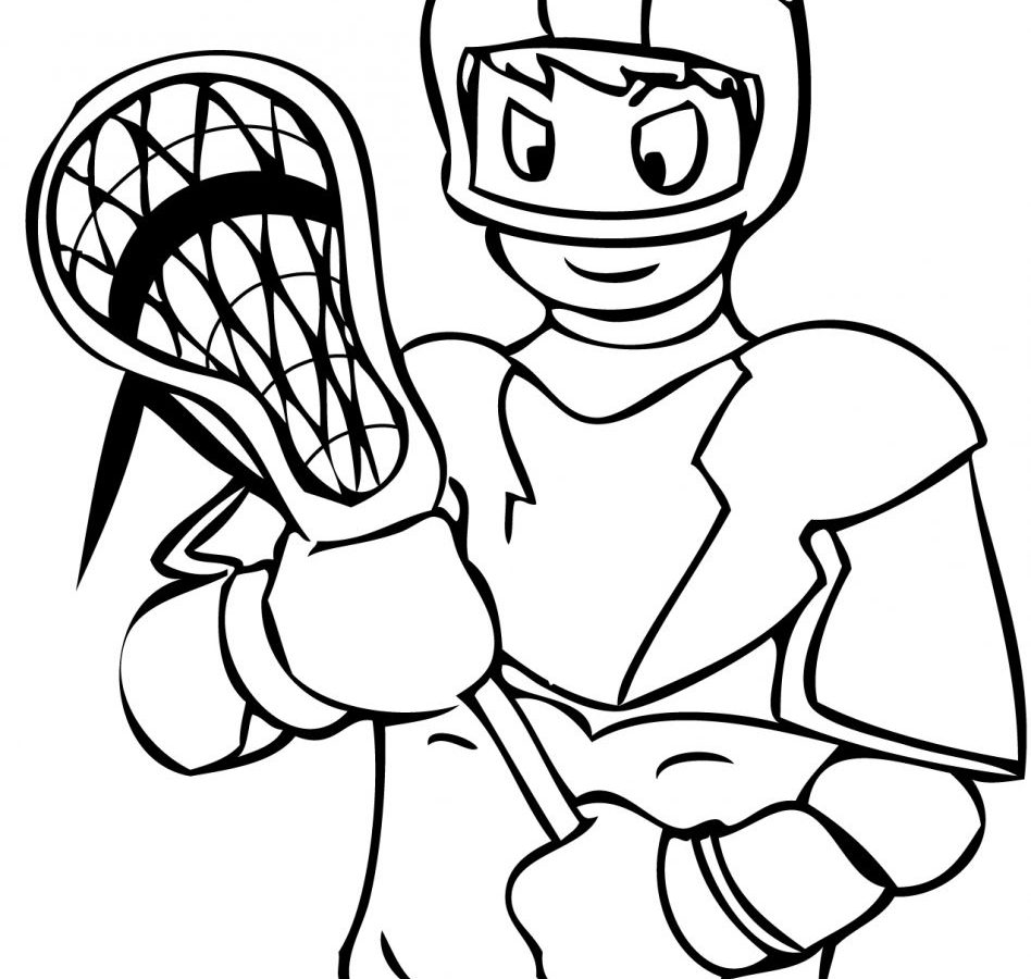 948x900 Formidable Lacrosse Coloring Pages Stick Print Goalie Helmet