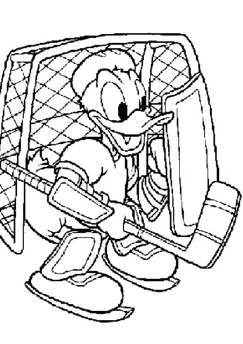 Goalie Mask Coloring Pages