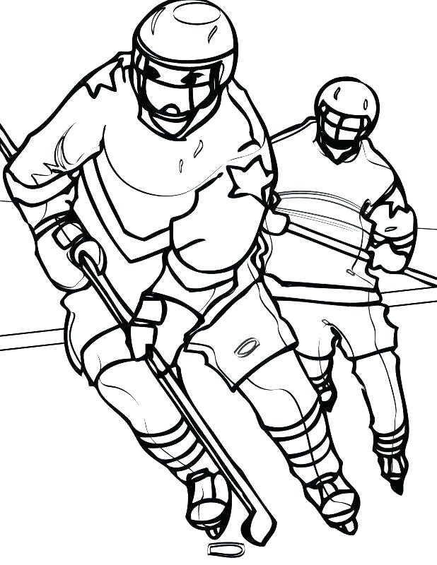 618x800 Hockey Coloring Pages Surprising Goalie Helmet Page Stick Goal