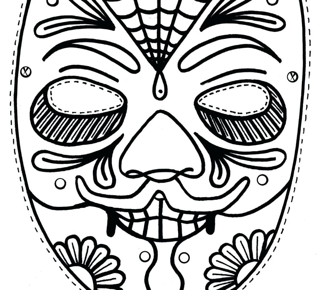 1024x928 Coloring Page ~ Mask Coloring Pages Butterfly For Kids Free