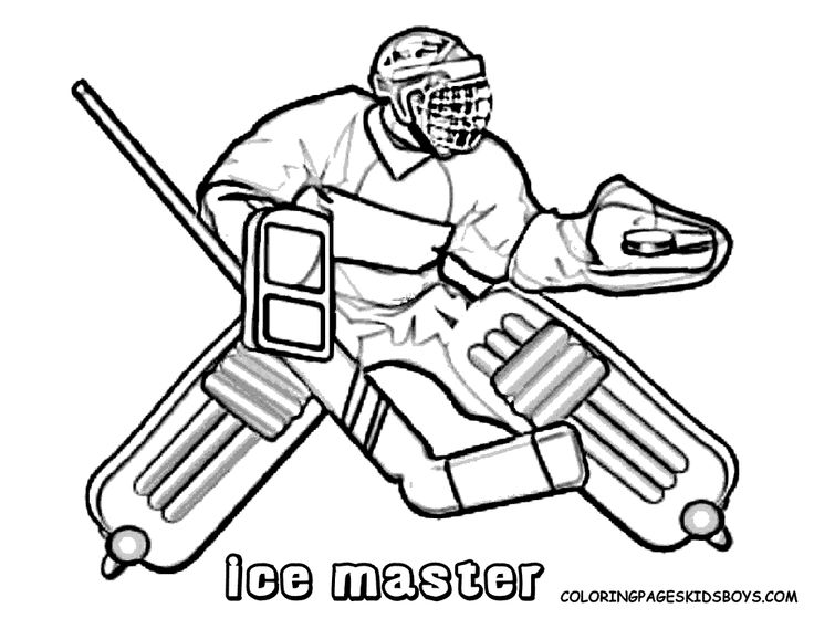 Goalkeeper Colouring Pages