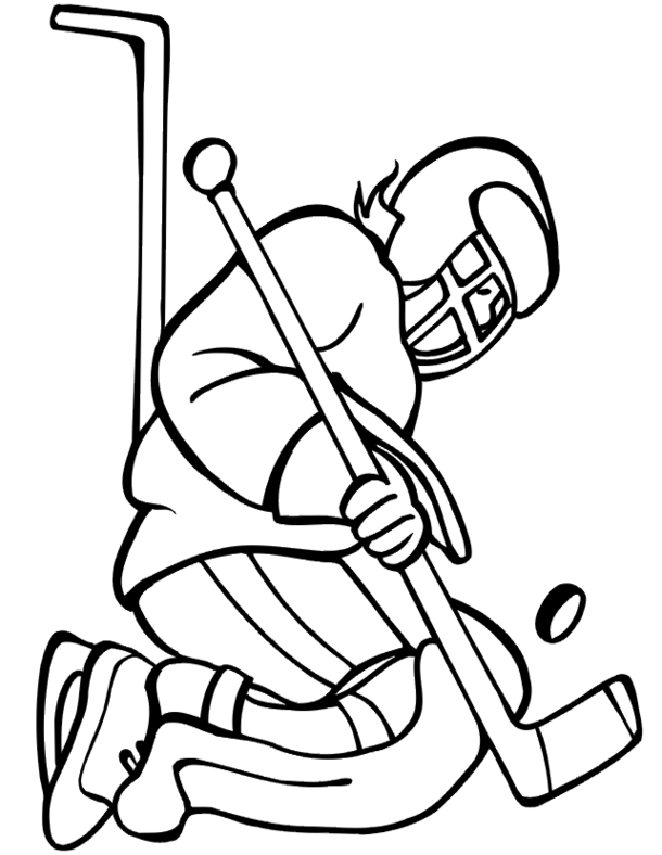 610x788 Hockey Coloring Pages