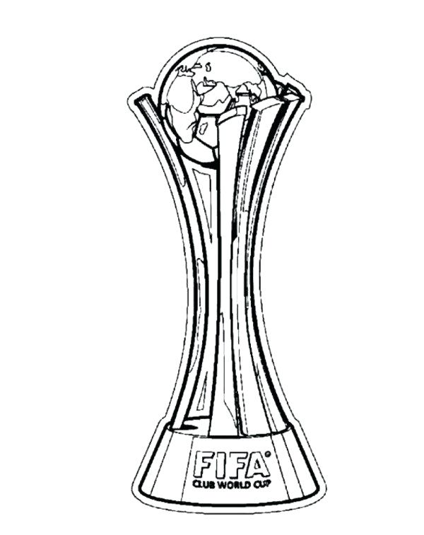 600x757 Soccer Coloring Pages World Cup Trophy Soccer Coloring Pages