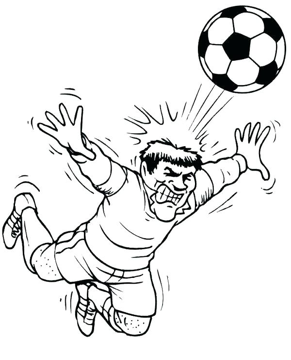 600x741 Top Famous Soccer Play On Goalkeeper Soccer Coloring Pages