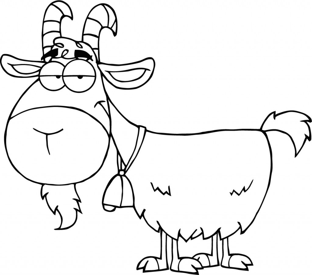 1024x904 Goats Coloring Pages Free New Goat