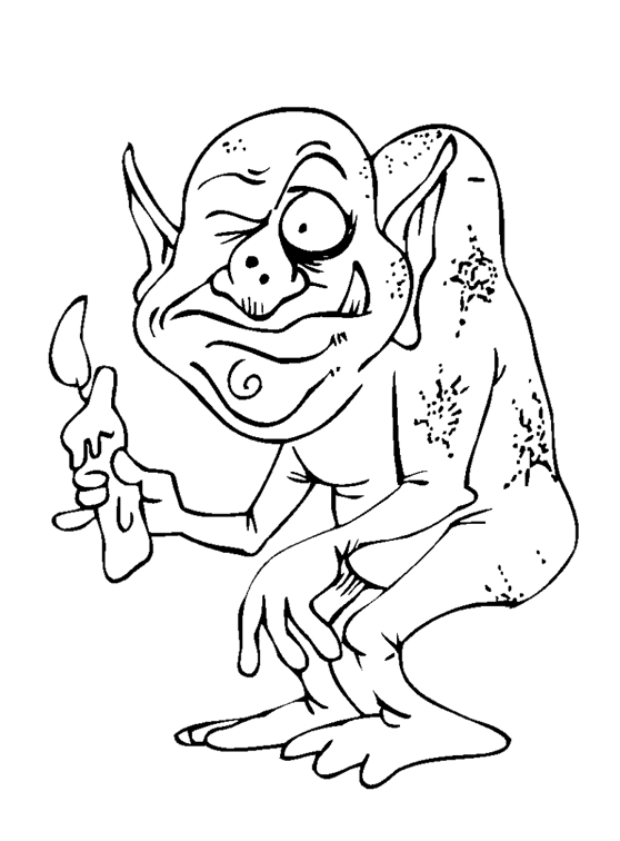 558x756 Goblin Coloring Pages