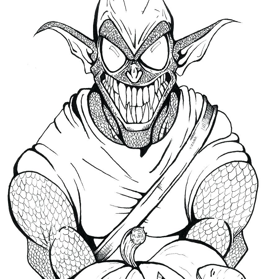 867x900 Green Goblin Coloring Page Free Printable Green Goblin Coloring