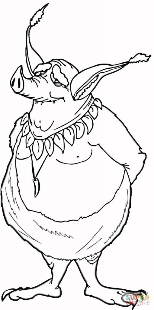 510x1024 Dungeons And Dragons Goblin Coloring Page Free Pages Green