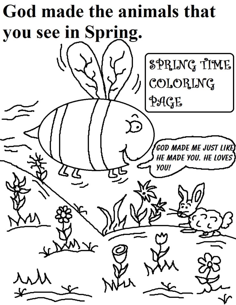 791x1024 God Made The Animals Coloring Page Page 1 Coloring Page God