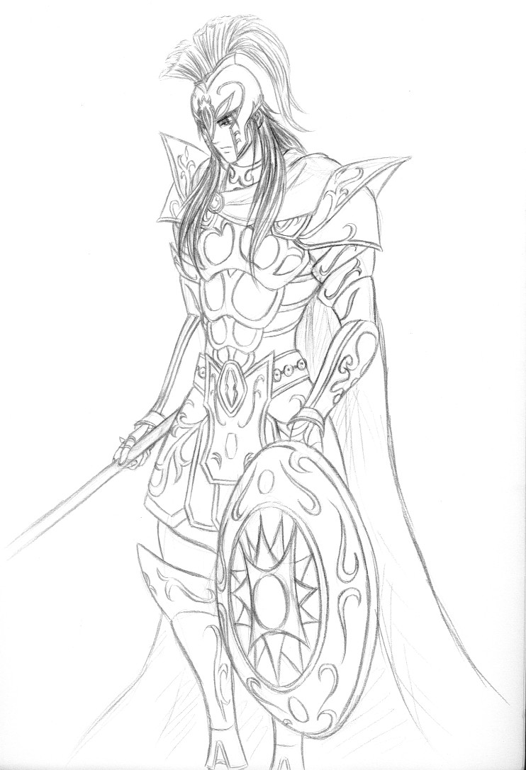 742x1087 Ares Greek God Of War Anime Style Drawings