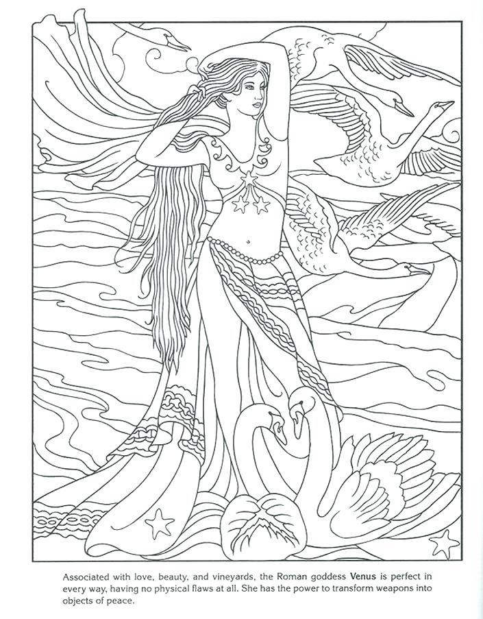 705x903 Goddess Coloring Pages Athena Goddess Coloring Pages