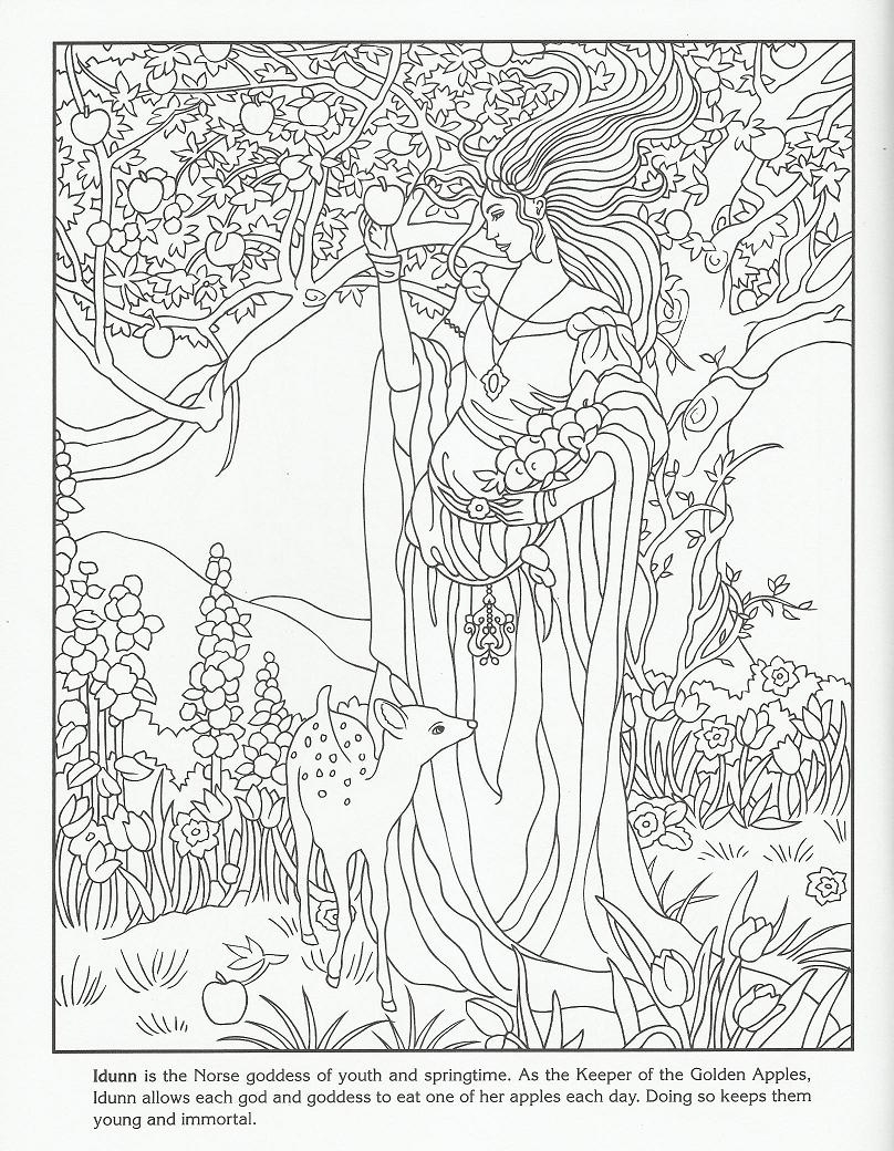 808x1040 Wiccan Goddess Coloring Pages To Print Coloring For Kids 2018