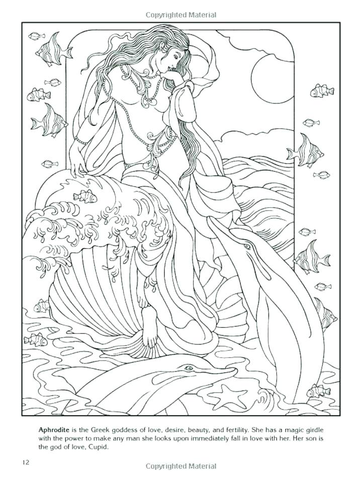 720x960 Aphrodite Coloring Page Coloring Page Coloring Pages Goddess