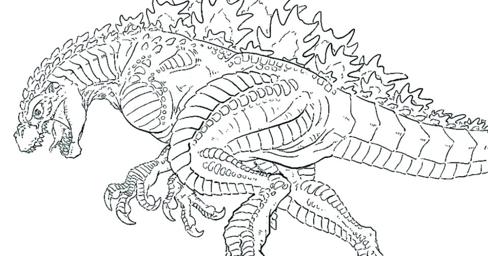 960x504 Godzilla Coloring Pages Coloring Book Together With Coloring Book