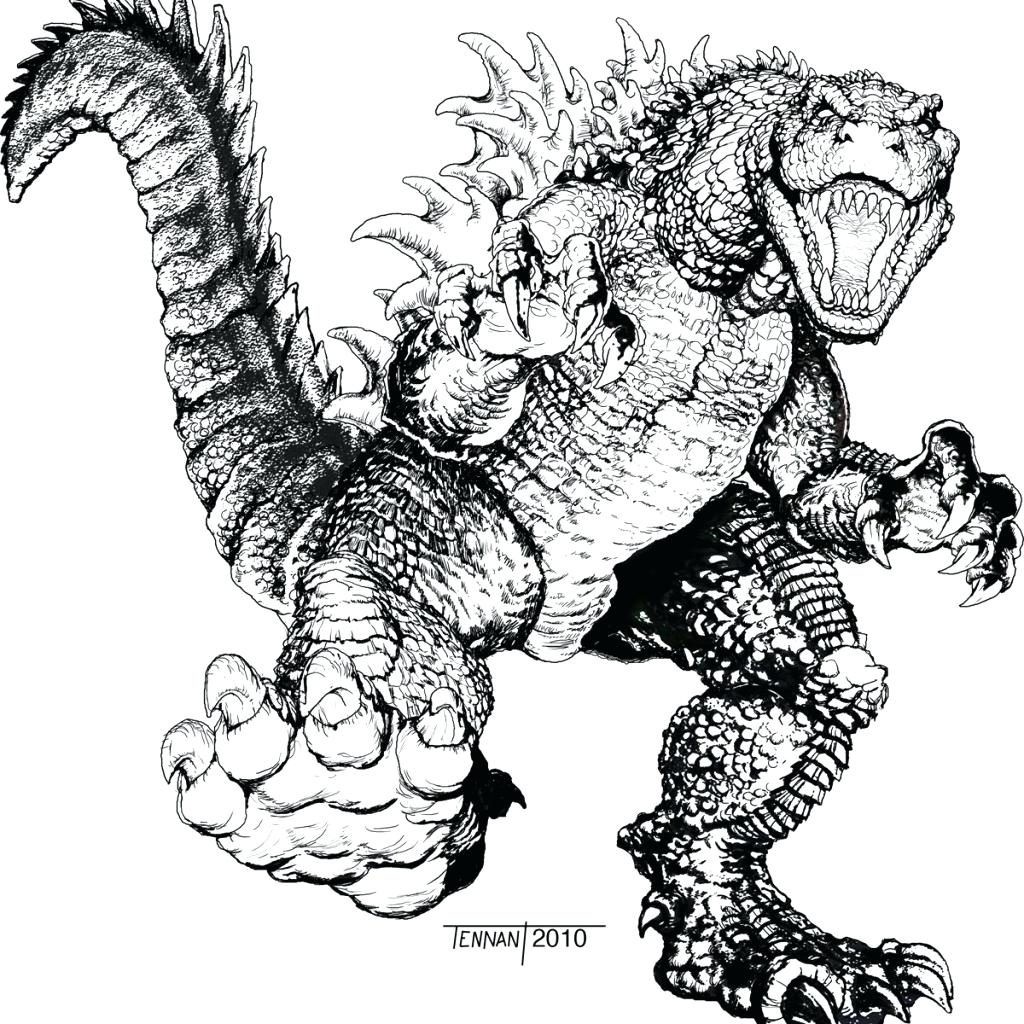 1024x1024 Godzilla 2014 Coloring Pages Luxury Printable Godzilla Coloring