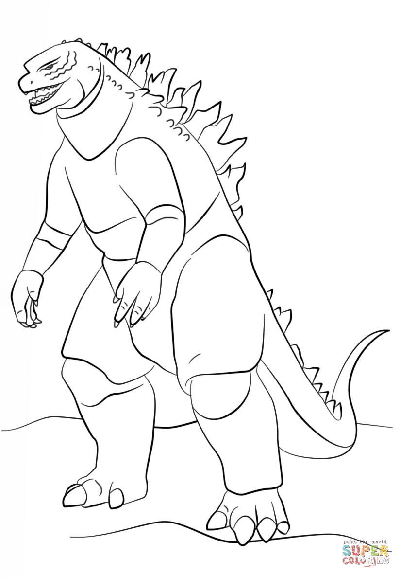 824x1186 Godzilla Monster Coloring Page Free Printable Coloring Pages