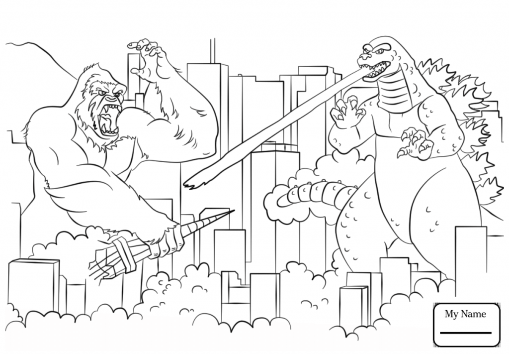 1024x711 Adults Godzilla Coloring Pages Spectacular Orga Page With And 1998