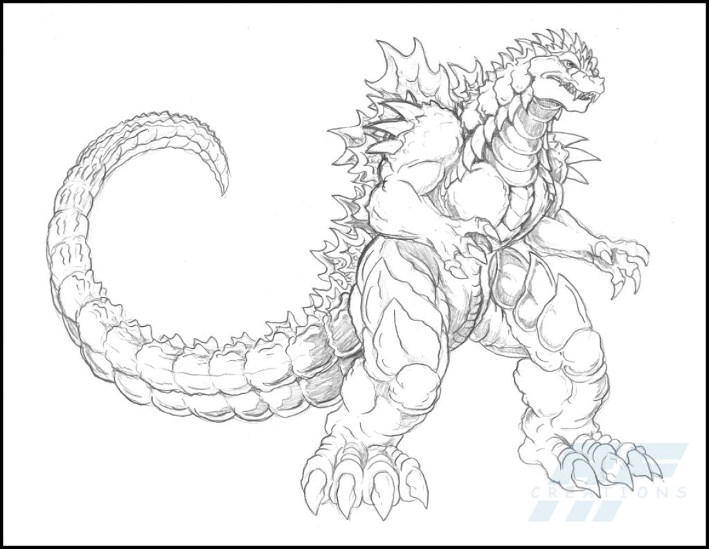 1024x793 Godzilla Coloring Pages Discover All