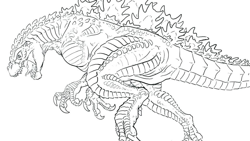 960x544 Godzilla Coloring