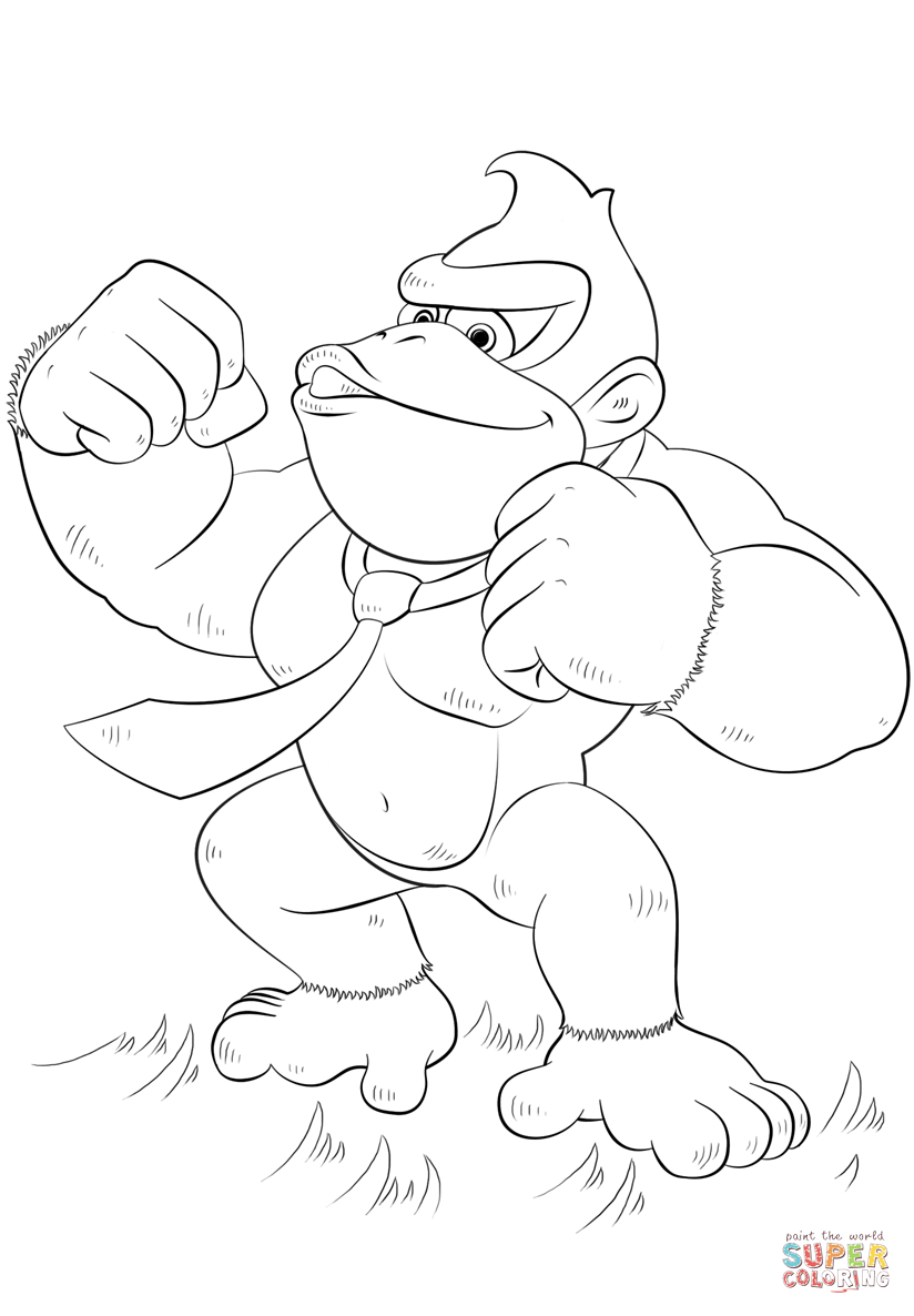 824x1186 King Kong Coloring Pages