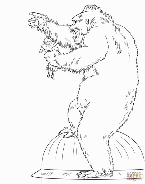 474x600 Godzilla Coloring Pages Best Of King Kong Coloring Pages Logo