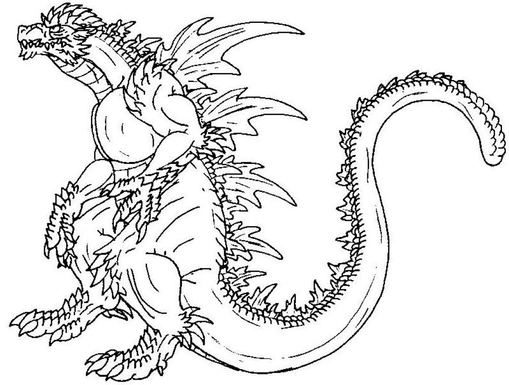 1024x775 Coloring Coloring Pages Godzilla