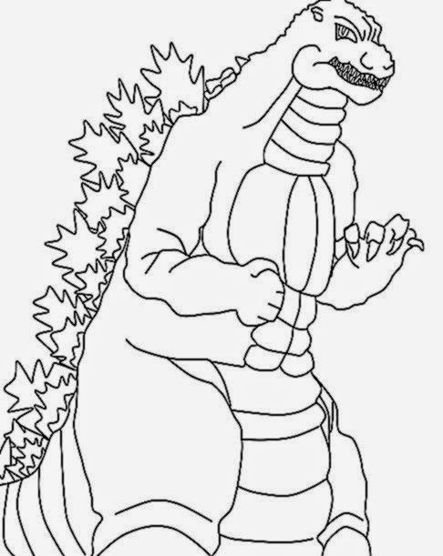 486x611 Godzilla Coloring Pictures Free Coloring Pictures