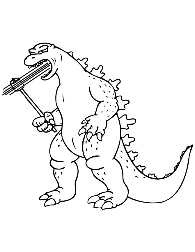 670x867 Godzilla Printable Coloring Pages Free Godzilla Coloring Pages Az