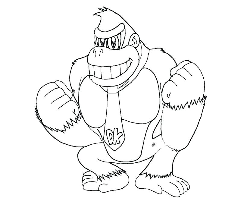 800x667 King Kong Coloring Pages Amazing Donkey Coloring Pages In Coloring
