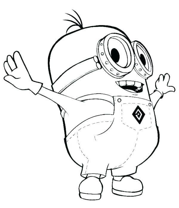 600x695 Large Printable Minion Goggles Despicable Me Minions Coloring