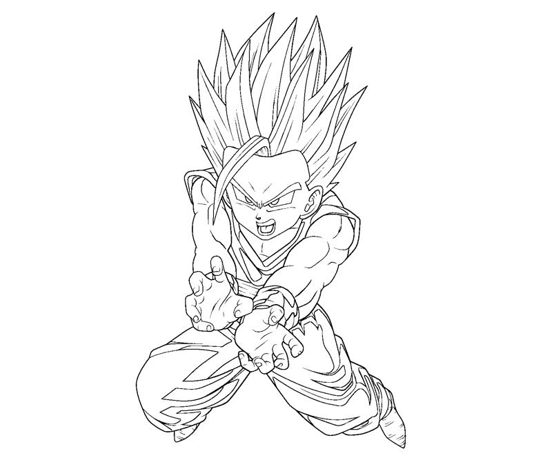 800x667 Gohan 6 Coloring Crafty Teenager Throughout Pages Inspirations 11