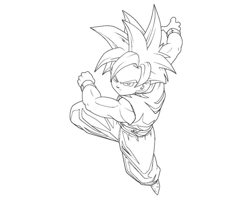 1024x854 Gohan Super Saiyan 2 Coloring Pages Children Coloring Regarding