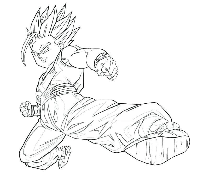 800x667 Gohan Coloring Pages X Dragon Ball Z Anime Manga Dragon Ball Z