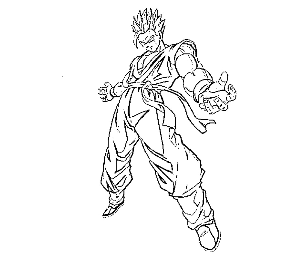 1048x873 Unique Coloring Pages Gohan Collection Free Coloring Pages