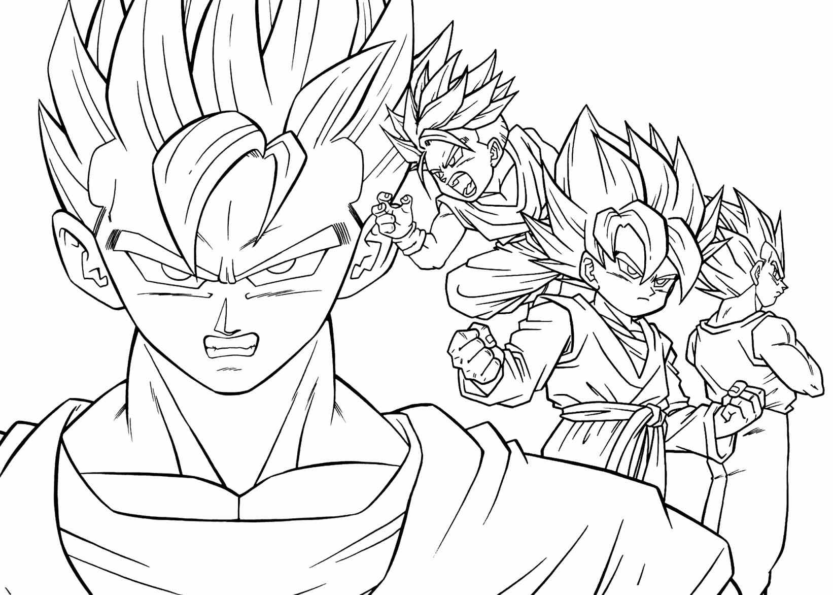 1642x1172 Dbz Coloring Pages Gohan500304 What Are The Names Of The Care
