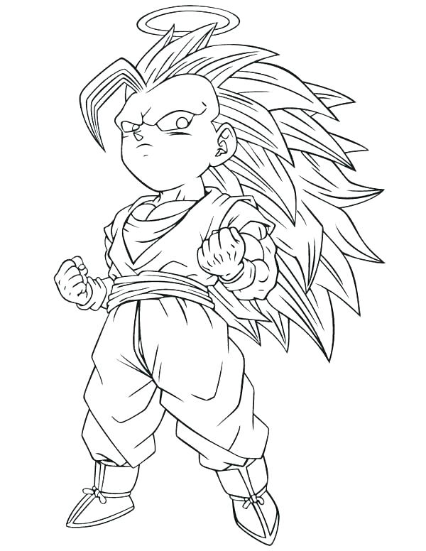 600x776 Gohan Coloring Pages
