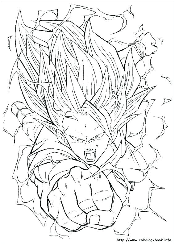 567x794 Goku And Vegeta Coloring Pages Dragon Ball Gt Coloring Pages
