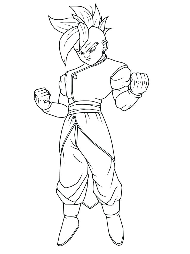 736x981 Kid Goku Coloring Pages Kid Coloring Pages Dragon Ball Z Free