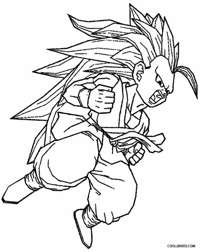 670x846 Printable Goku Coloring Pages For Kids Cool2bkids Misc Ideas
