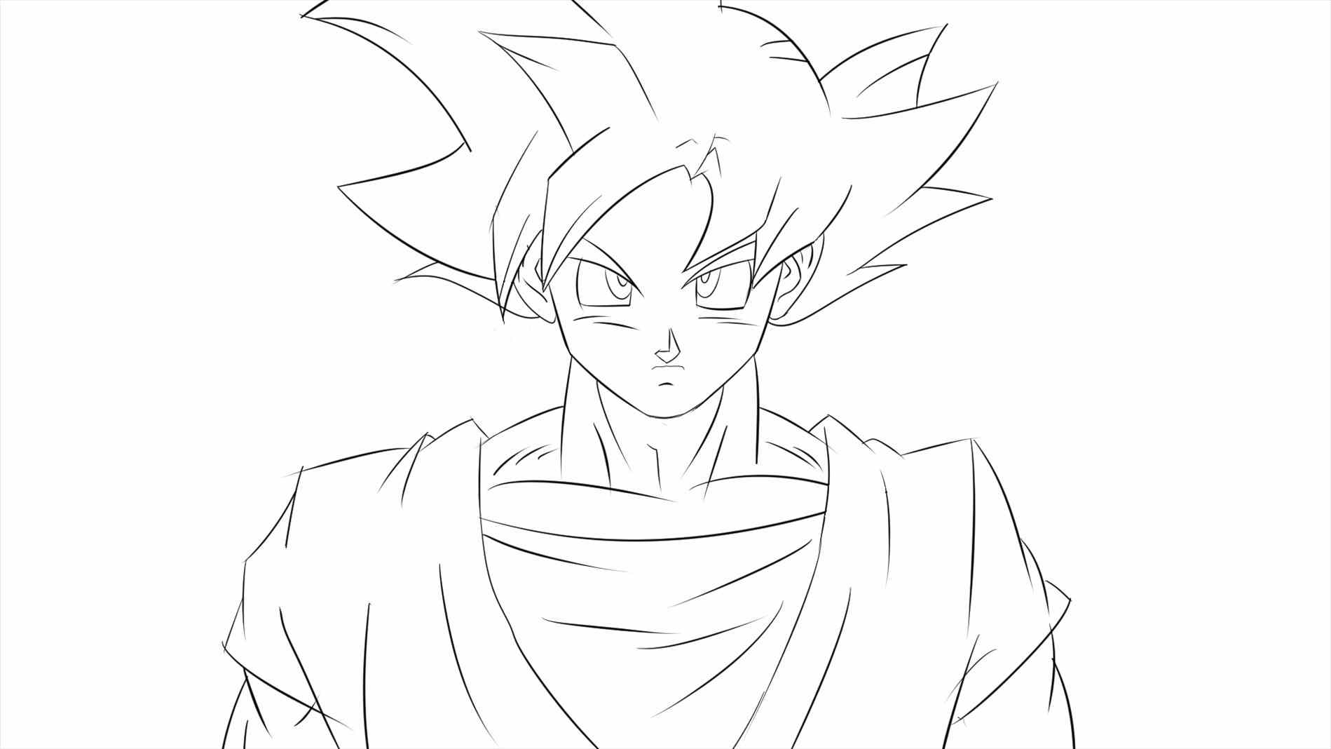 1899x1068 Best Of Dragon Ball Z Super Saiyan Coloring Pages Fresh Goku