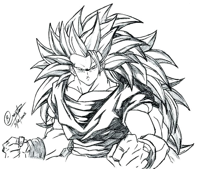 759x650 Goku Coloring Page Coloring Pages 3 Goku Ssj3 Coloring Pages