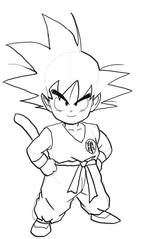 500x827 Goku Coloring Anime Dragon Ball Goku Ssj3 Coloring Page Coloring