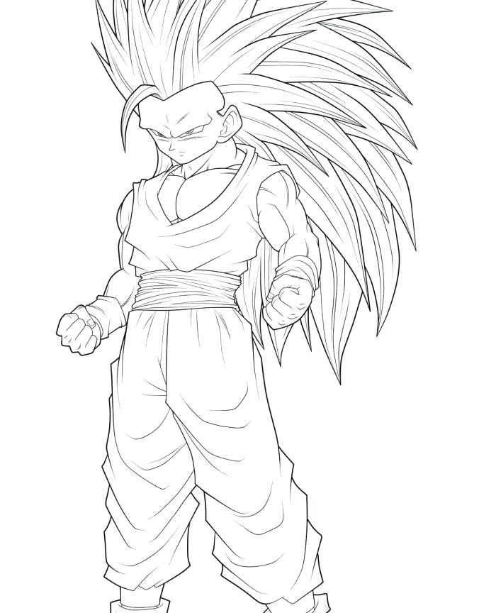 700x864 Dbz Goku Ssj4 Coloring Pages Printable Coloring Dragon Ball Z