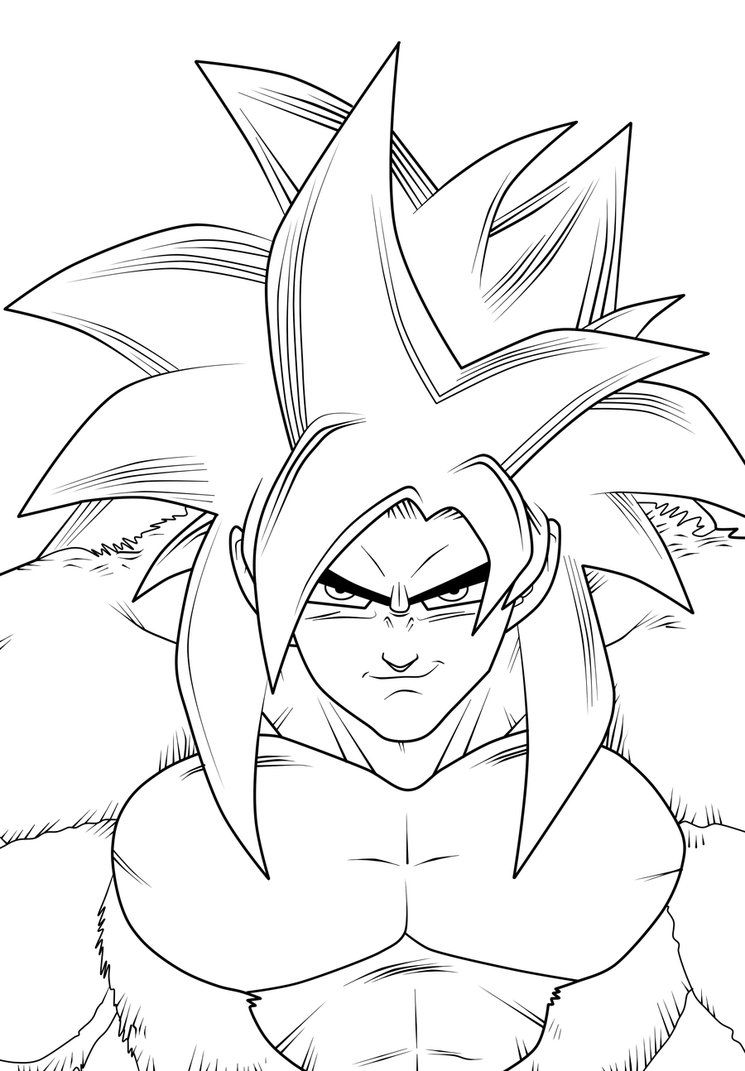 745x1071 Goku Ssj4. Lineart By Imran Ryo Bdznaruto Mode