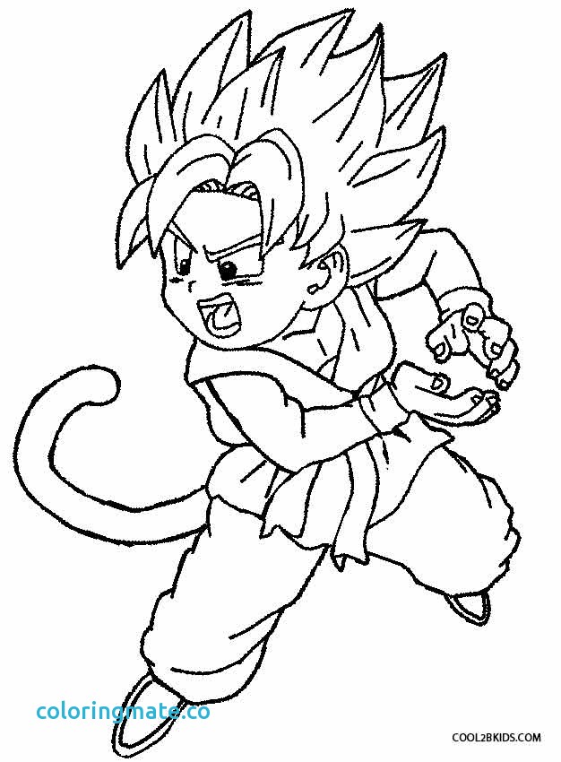 626x850 Goku Ss4 Coloring Pages Goku Coloring Pages Fresh Chibi Goku Ssj4